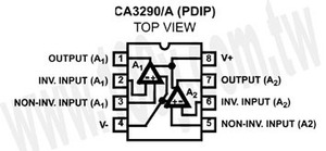 CA3290E 2xComp BiMOS +-18V DIP8