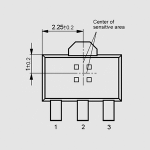 TLE4905G Hall Switch Unip +5/+18mT SOT89 SOT89