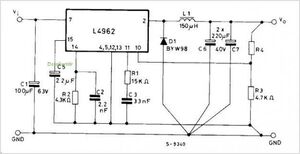 L4962/A 5,1-40V 1.5 A Power Switching Regulator DIP-16