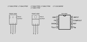 LT1085CT-5PBF LDO U-Reg 5V 3A TO220 Circuit Diagrams