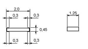 CR0805K001 SMD-Modstand 0805 5% 1K Gurt