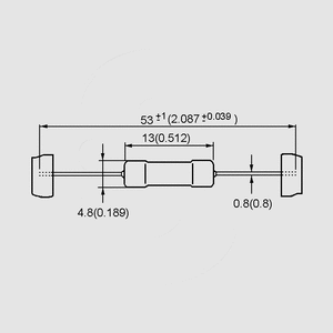 RDZ3E068 Resistor 0614 3W 5% 68R Taped Dimensions