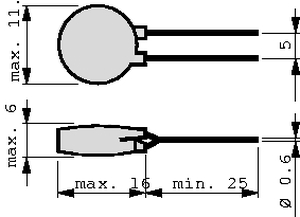 B57236S259M NTC Inrush Current Limiters 2,5R 5,5A