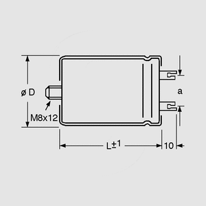 CSHT10000/63-P10-35X66 El-Capacitor 10000µF/63V-P10 35x66 Dimensions