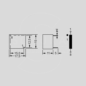 SDF250A3,15 Choke 250uH 3,15A Fig. 1