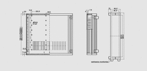 UT30009FP Front panel for UT32 standard enclosure UT62_