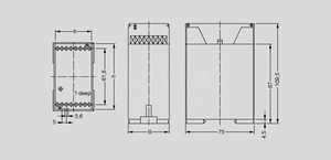 CN55AK ABS DIN-Rail Enclosure 55x49,5x72 CN_AK