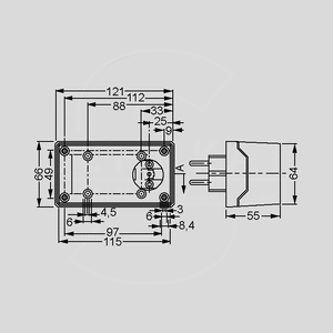 SG1021SW ABS Enclosure S+E SG1021GR, SG1021SW