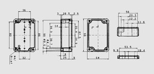 ETA102 Aluminium Enclosure 98x64x34 mm. ETA102