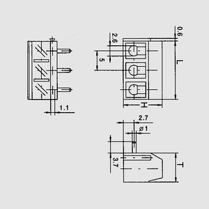 ARK505/2 Term.Block 2-Pole Vertical ARK505_