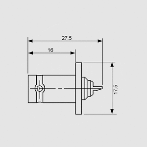 UG290U BNC-Jack Square-Flange Mil UG290U