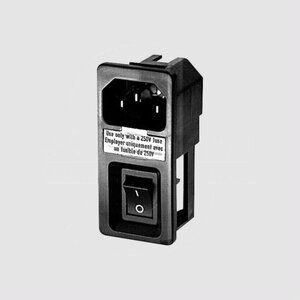 GSW6762SI IEC C14 Power Connector Switch, Fuseh. Sn-In
