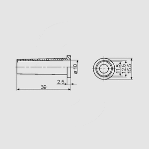 GKT14-10 PVC-Strain Relief 10mm GKT14-10