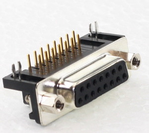 BL15WSI D-Sub-Socket 15-Pole Solder Pin FP8,08, BAKKE med 70 stk