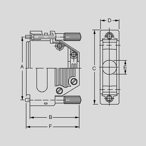 CGKSUN15S D-Sub-Hood 15-Pole UNC4-40-Thread Dimensions