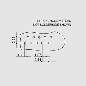 AMP215464-12 PC Connector Male Straight 12-Pole Pin Board