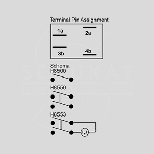 H8550VB01 Vippeafbryder 2xON/OFF 10A H85_