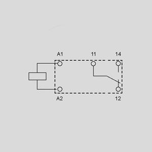 PE140-12 Relay SPDT 5A 12V 685R Circuit Diagram