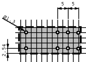 RT424024 2xSkifte PrintRelæ 24VDC 8A 1440R