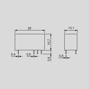 F4161-12 Relay SPDT 16A 12V 360R 41.61.9.012.0010 F41_