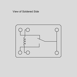 TS12-700 Relay SPDT 1A 12V 700R Circuit Diagram