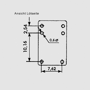 FRS1H12 Relay SPDT 1A 12V 700R Pin Board