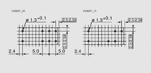 V23047-2401 Safety Relay 24V 6A DPDT Pin Board