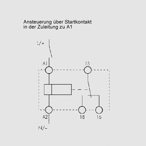 FZR8211 Timer On-Delay 5A 24-240V Circuit Diagram