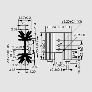 SK35-51D Heatsink 50,8/Screw Mount+Iso SK35-_D