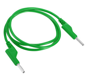 HF101GN PVC Prøvekabler, 4mm Jack, 100cm, grøn