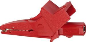 KLE5004RT Croco Clip 4mm Red TESTEC 1000V CATIII