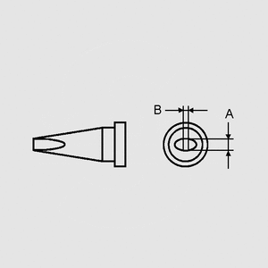 WE-LTB Loddekolbespids Weller Mejsel 2,4mm