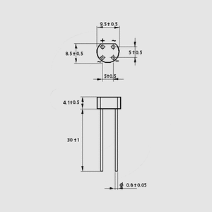 B380C1500G brokoblinge Rund 1,6A 600V(RMS) Diagram