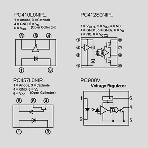 PC410L0NIP0F OPIC 3,75kV High CMR 10MBd MFP5 Circuit Diagrams