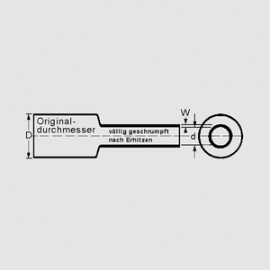 PCX048BL Shrink Tubing 2:1 4,8mm 0,5m Blue PCX_