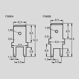 3866A.68 Flat Tab 6,3x0,8 Sn