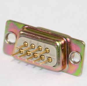 SL09LG D-Sub Plug 9-Pole Solder Pin PCB