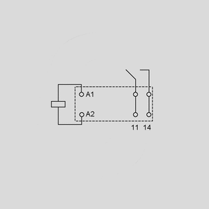 RT33L012 Relay SPDT 16A (80A) 12V AgSnO Circuit Diagram