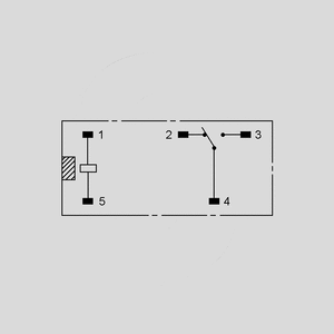 G2R-1 24DC Relay SPDT 10A 24V 1100R Circuit Diagram