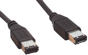N-CABLE-272 Fire Wire kabel 6-pins - 6-pins, 1,8 meter