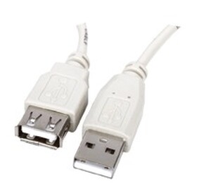 N-CABLE-143 USB forlænger kabel, USB A-han -> USB A-hun, 1,8m