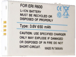 A6539021 Batteri til Ericsson mobiltelefoner R600, 3,6V-650mA