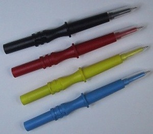 462IEC/RØD Testprober, mini, Ø: 2mm, rød, model: 462 IEC