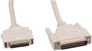 N-CABLE-110M/TP Printer kabelStik: DSUB 25 male - mini Centronics 36 male 1,8m.