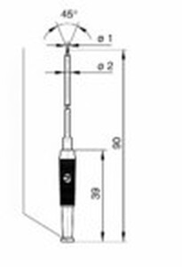 N-RH-PRUF1B Test probe Mini, sort