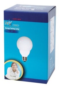 N-LAMP E18HQ Energisparepære E27, 20W~100W, varm hvid