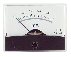 BN204235 Måleinstrument med spejlskala 0-1mA DC
