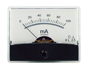 BN204236 Måleinstrument med spejlskala 0-100mA DC