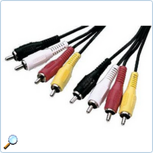 AC-144 Audiokabel  4 han/4 han, 1,2 m.