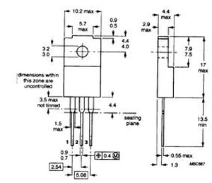 2SK2761 N-FET600V, 10A, 50W TO-220F